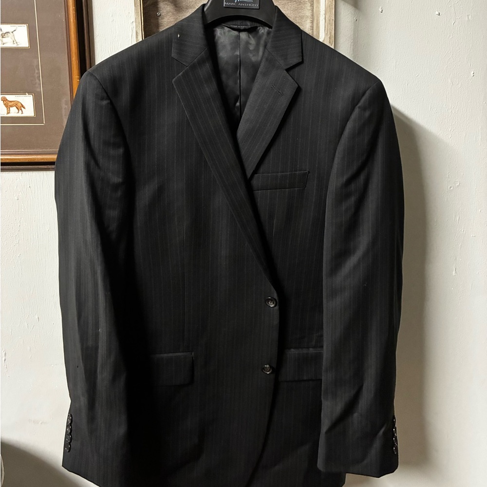 Marc Anthony Dark Brown Satin-Lined Blazer